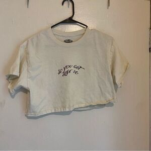 Official Olivia Rodrigo Déjà Vu Cropped Tee Butterfly Flame Graphic M